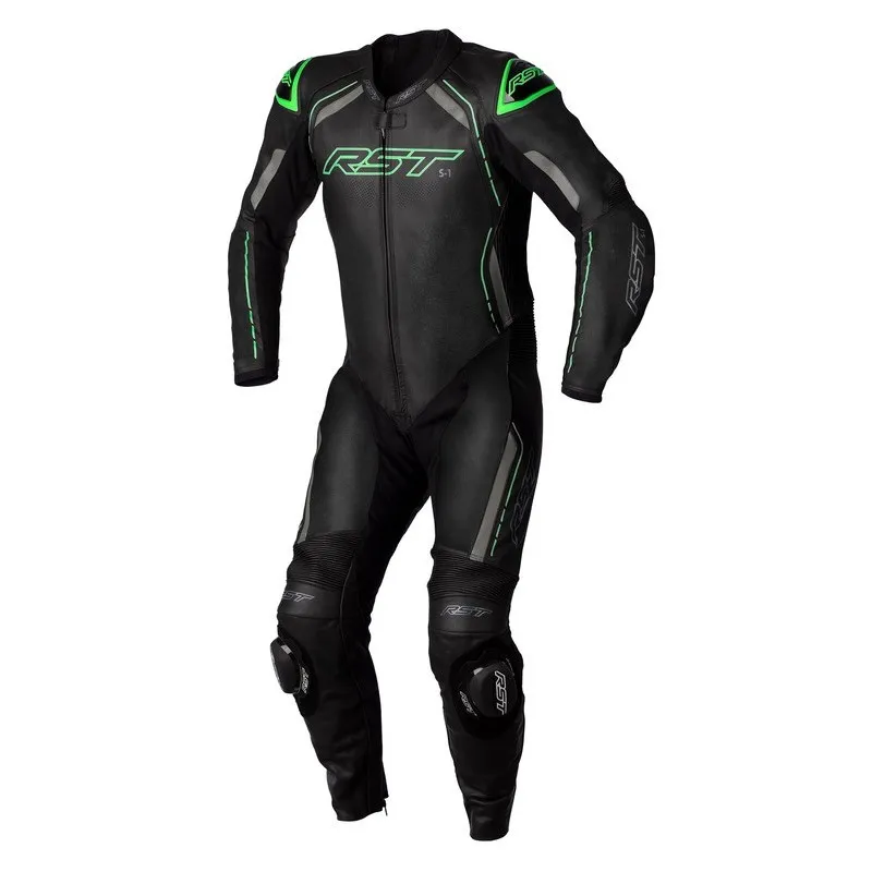 Combinaison RST S-1 CE cuir - noir/gris/vert fluo taille L - piecemotoquad